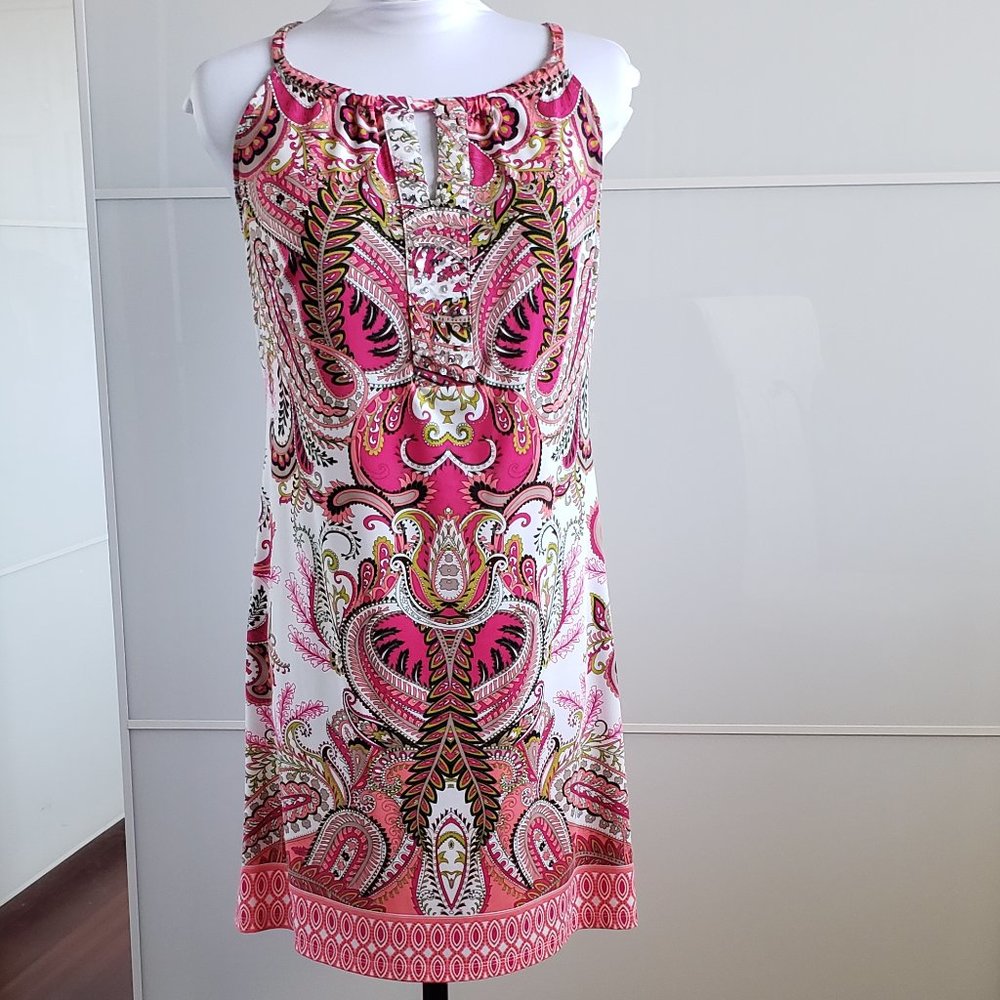 Pink Paisley Sequin Dress INC